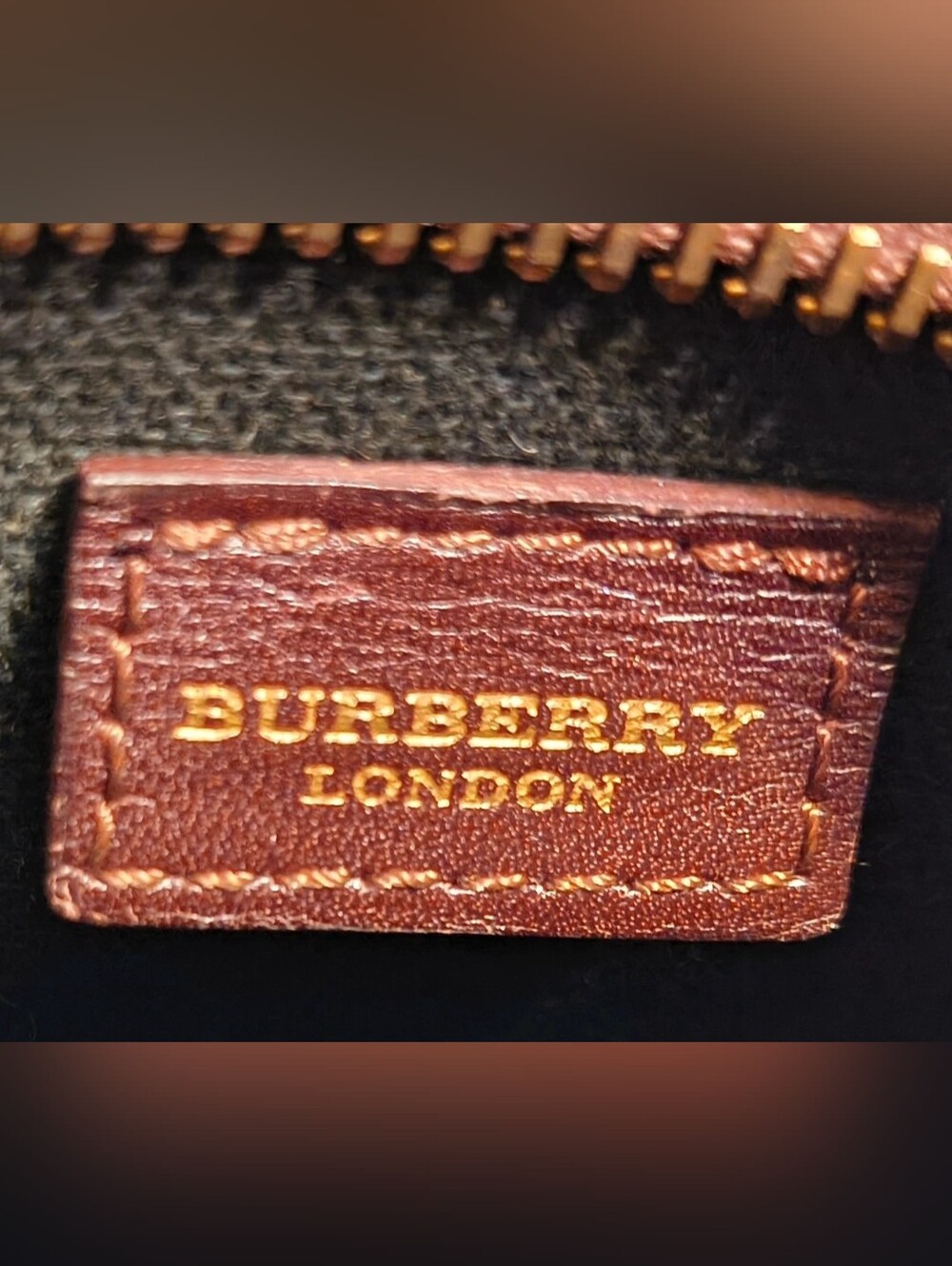Authentic Vintage Burberry Haymarket Check Crossbody - Shadow Horse - Picture 4 of 11
